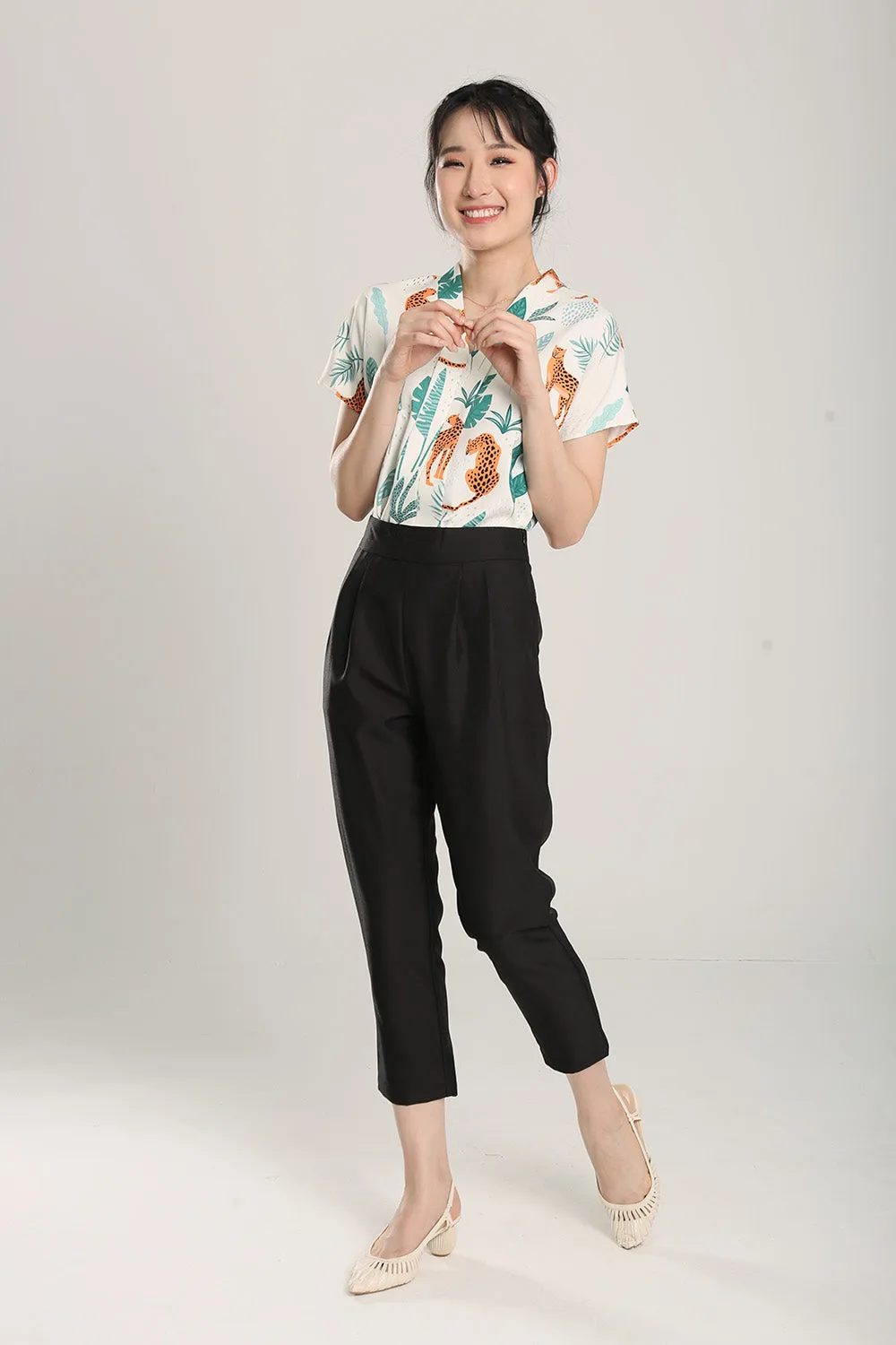 Francesca Tailored Pants in Black