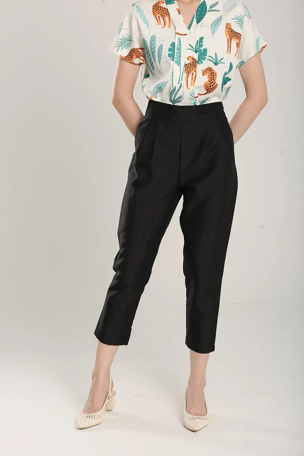 Francesca Tailored Pants in Black