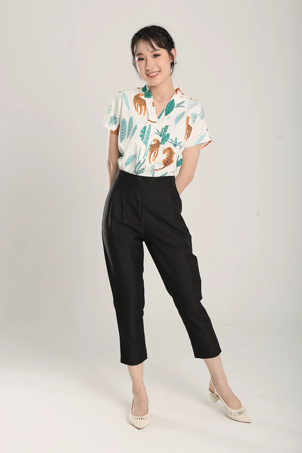 Francesca Tailored Pants in Black