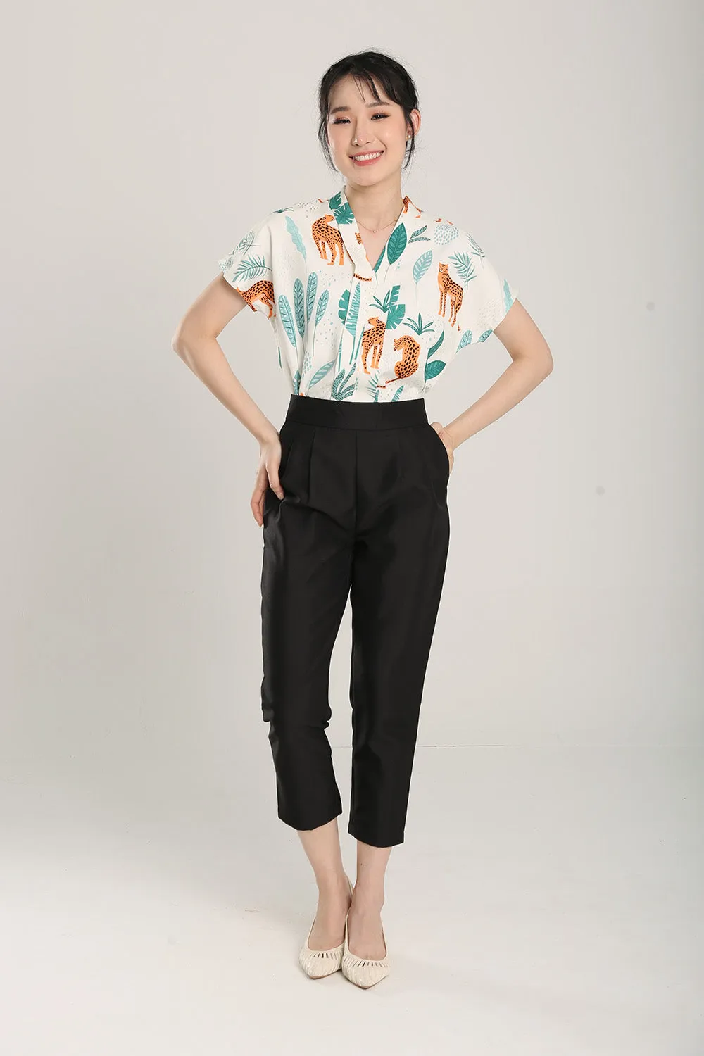 Francesca Tailored Pants in Black