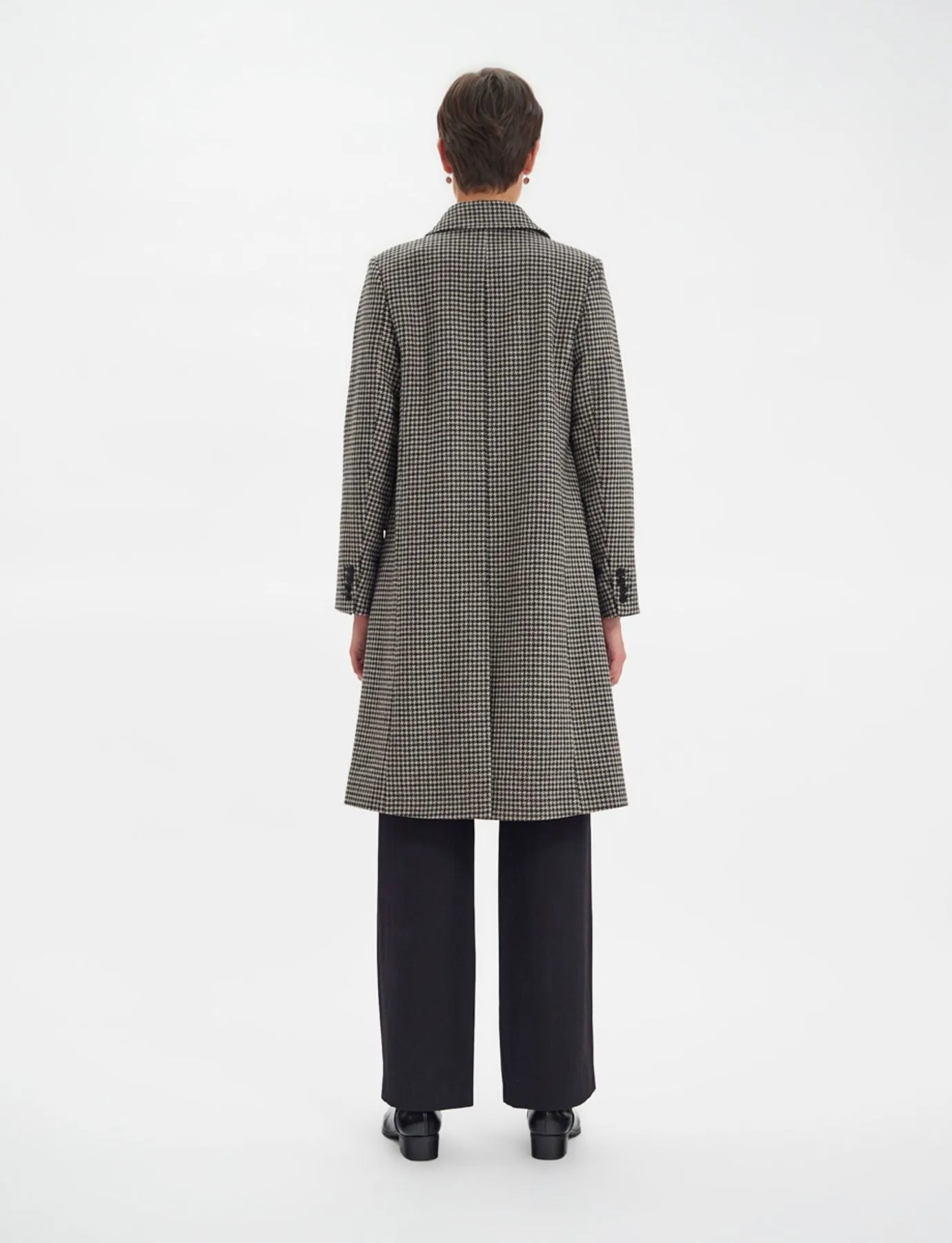Franck houndstooth wool coat