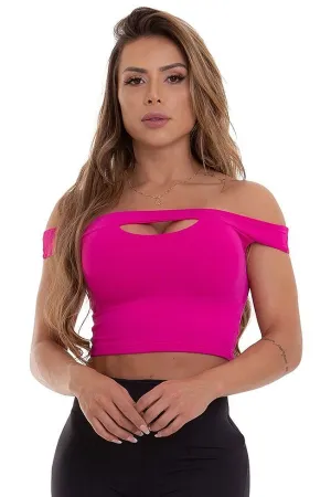Garotafit Pink Munich Cropped Blouse