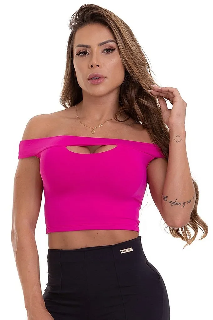 Garotafit Pink Munich Cropped Blouse