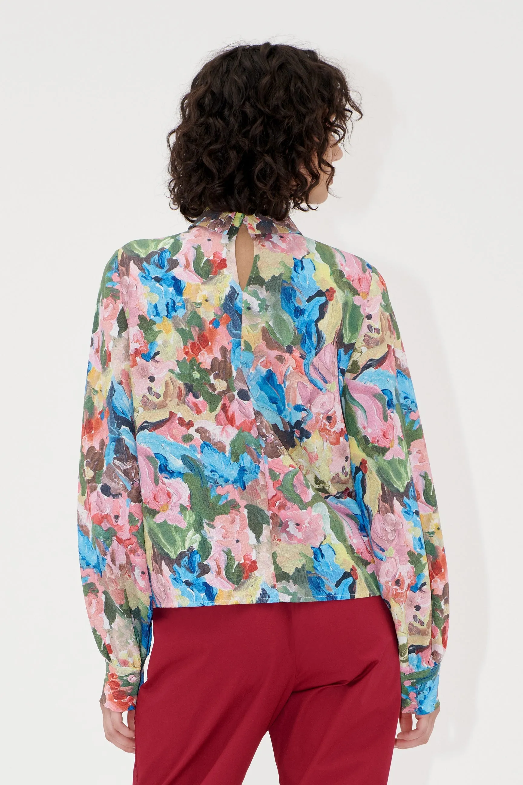 Gathered Long Sleeve Top