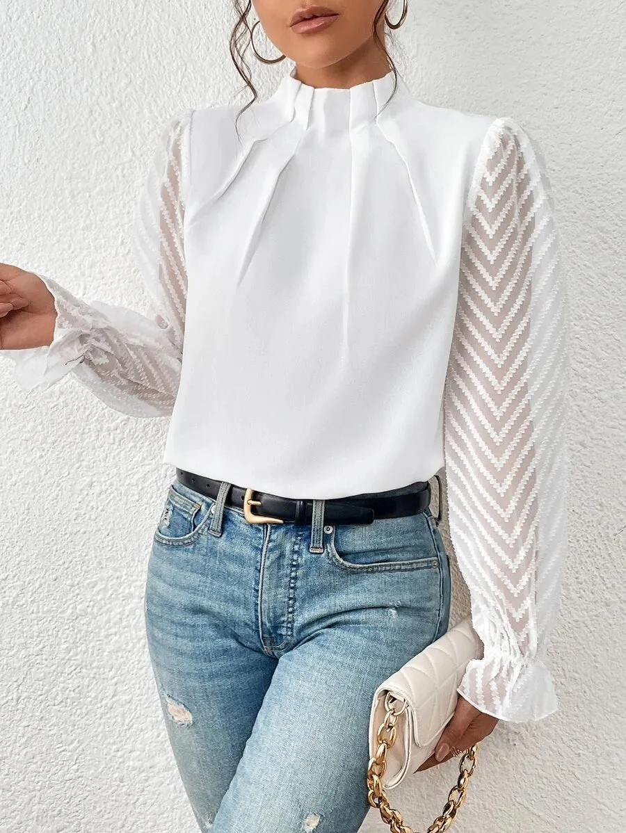 GEORGIA | Casual Turtleneck Blouse