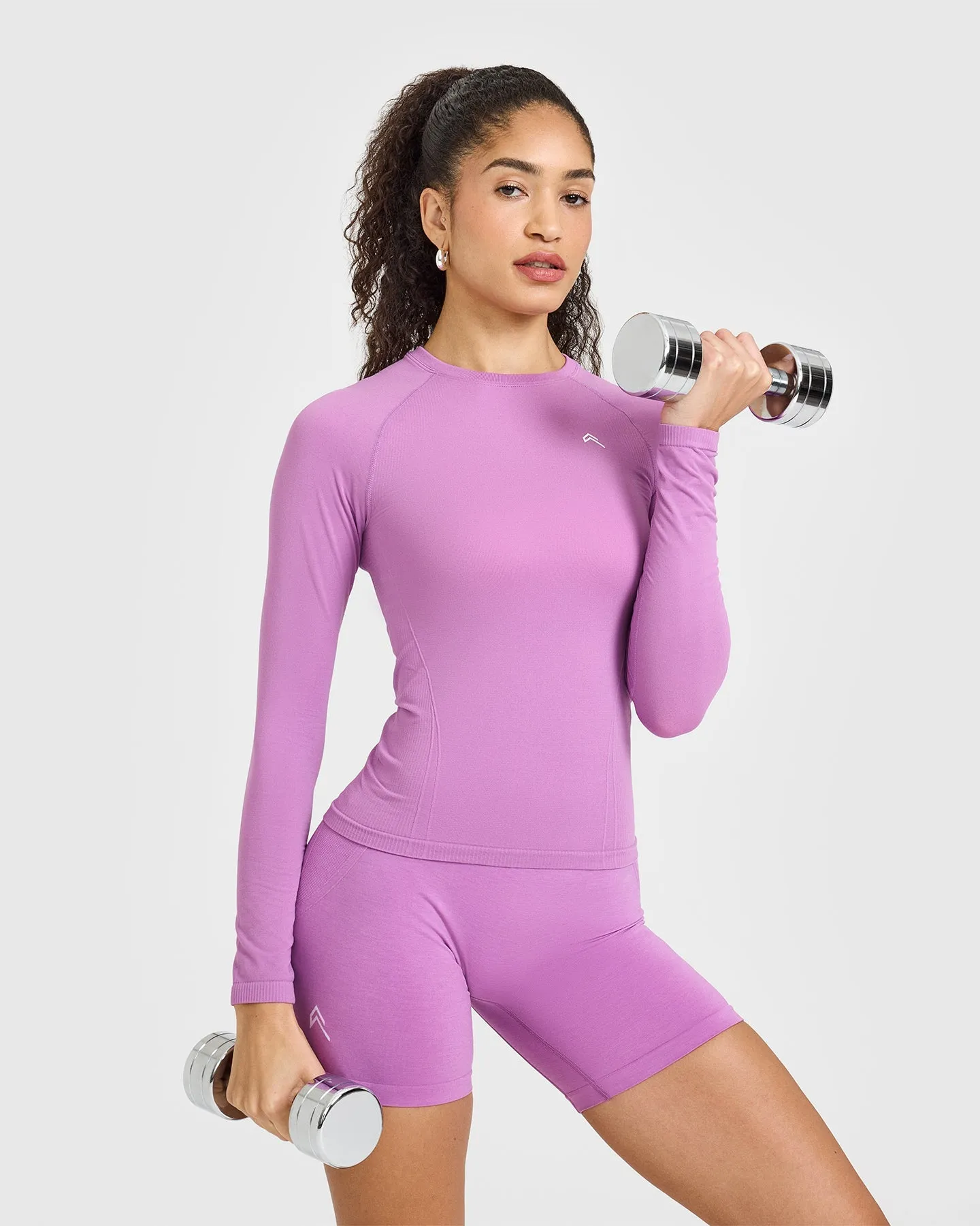 Go To Seamless Fitted Long Sleeve Top | Orchid Purple