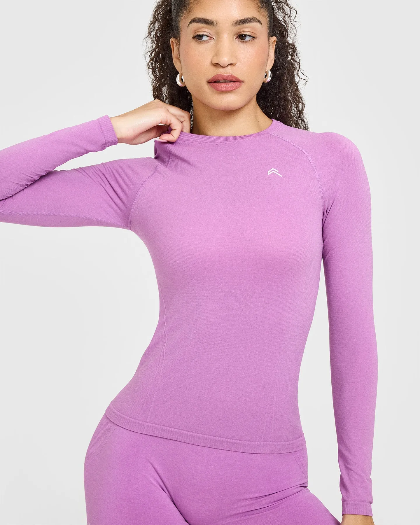 Go To Seamless Fitted Long Sleeve Top | Orchid Purple