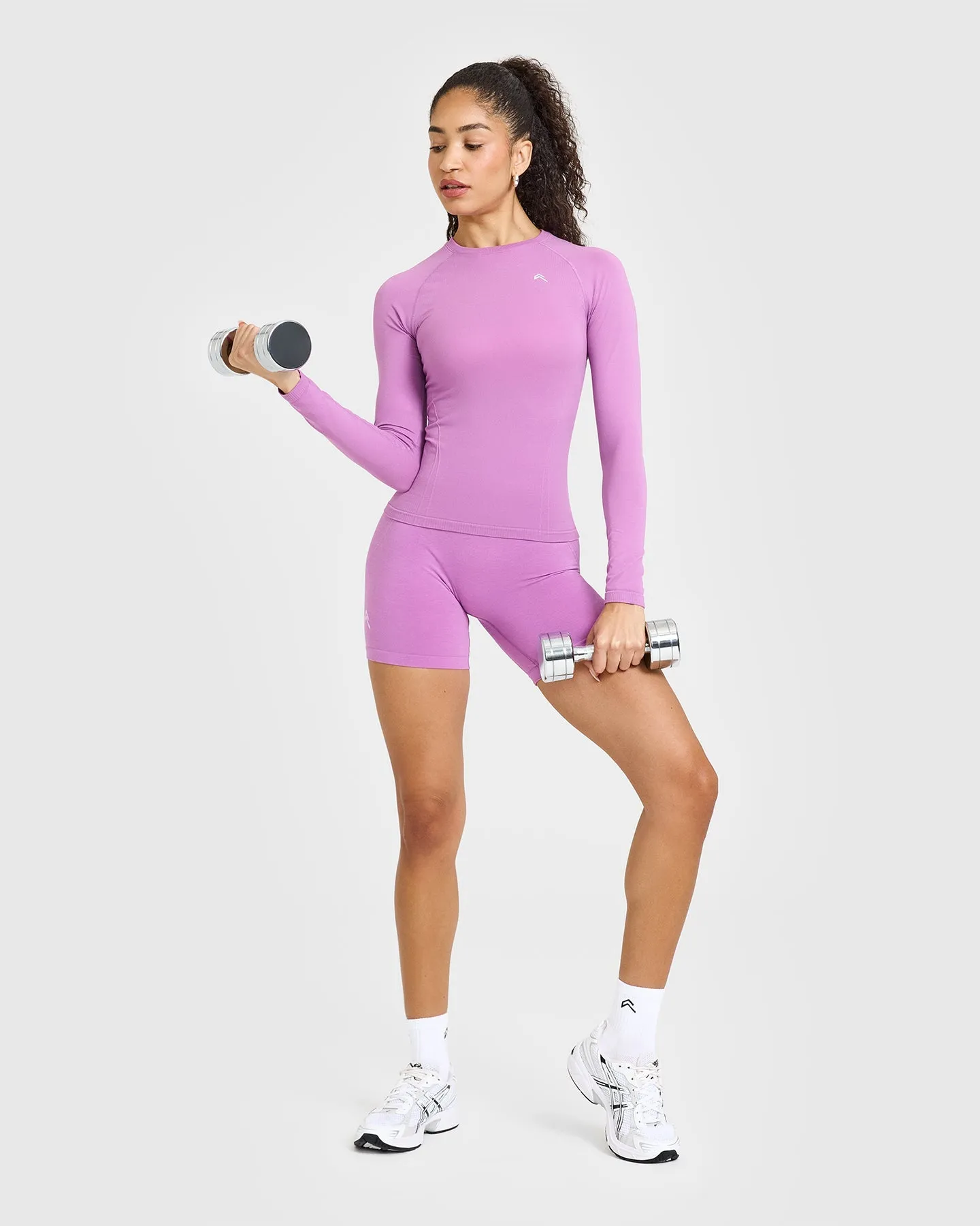 Go To Seamless Fitted Long Sleeve Top | Orchid Purple