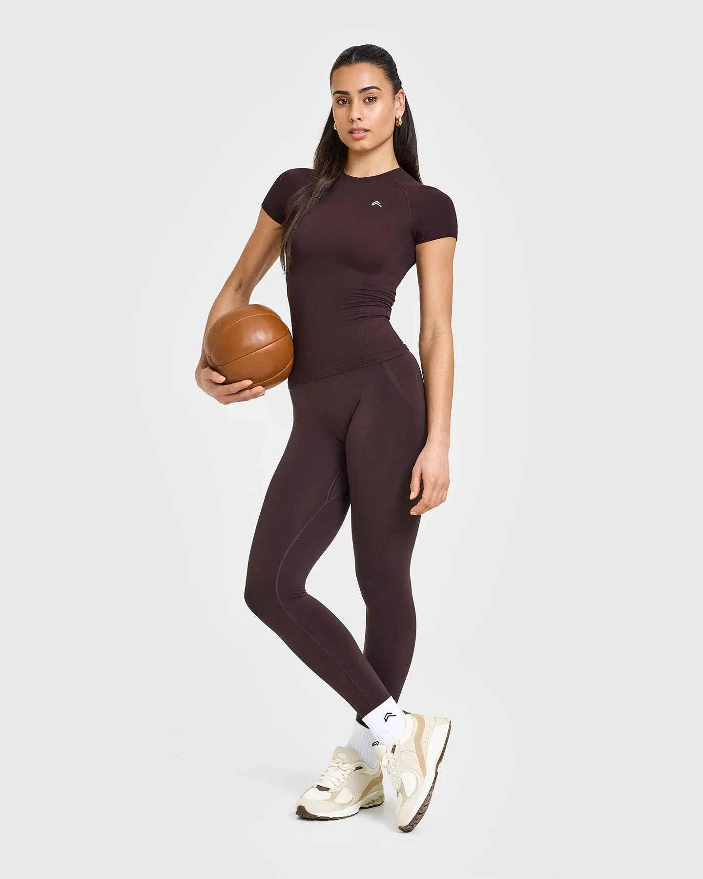 Go To Seamless Fitted Top | Plum Brown
