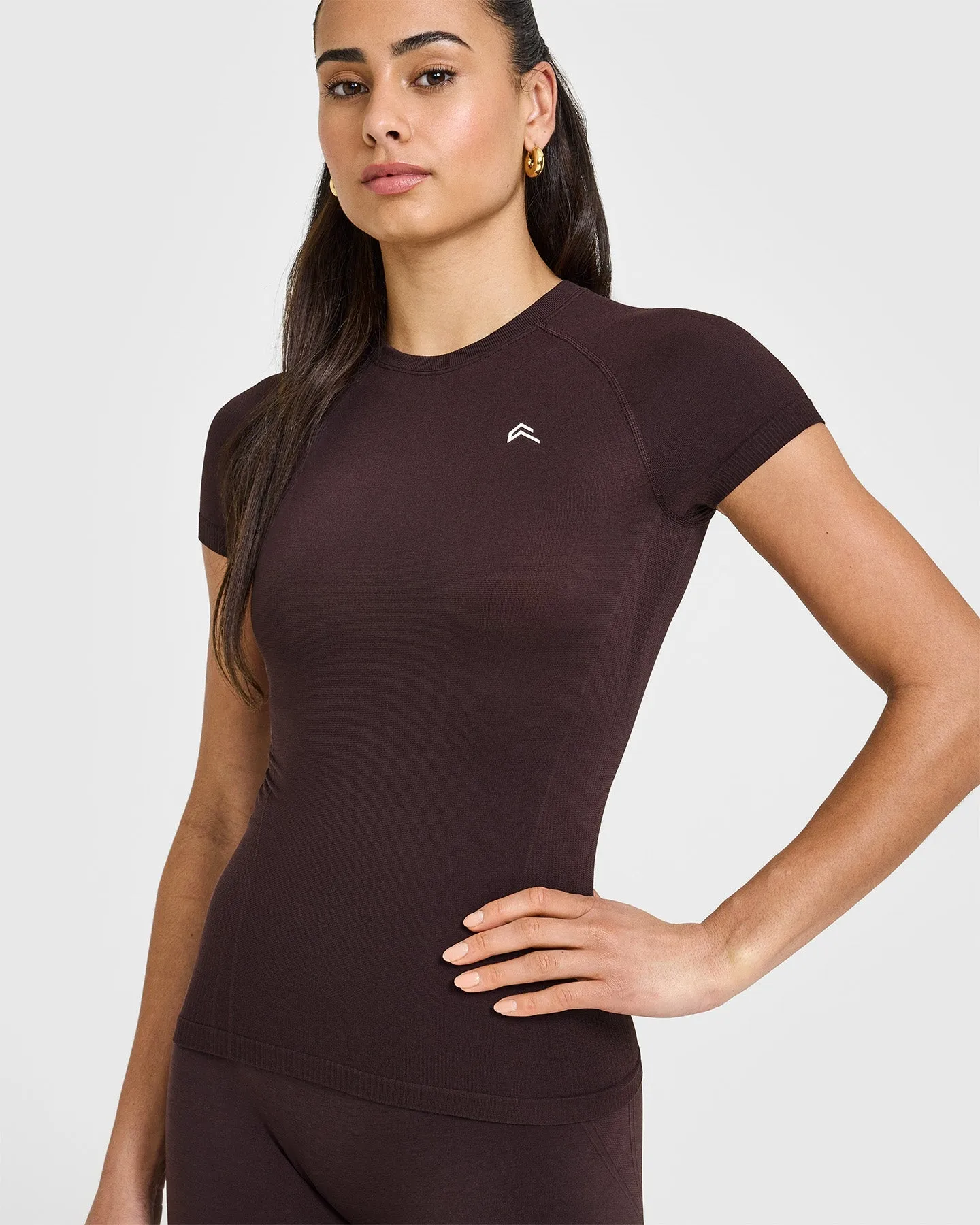 Go To Seamless Fitted Top | Plum Brown