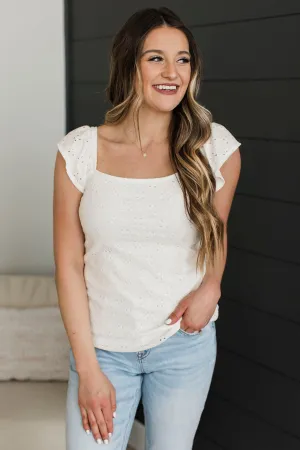 Go With Grace Tank Top- Ivory