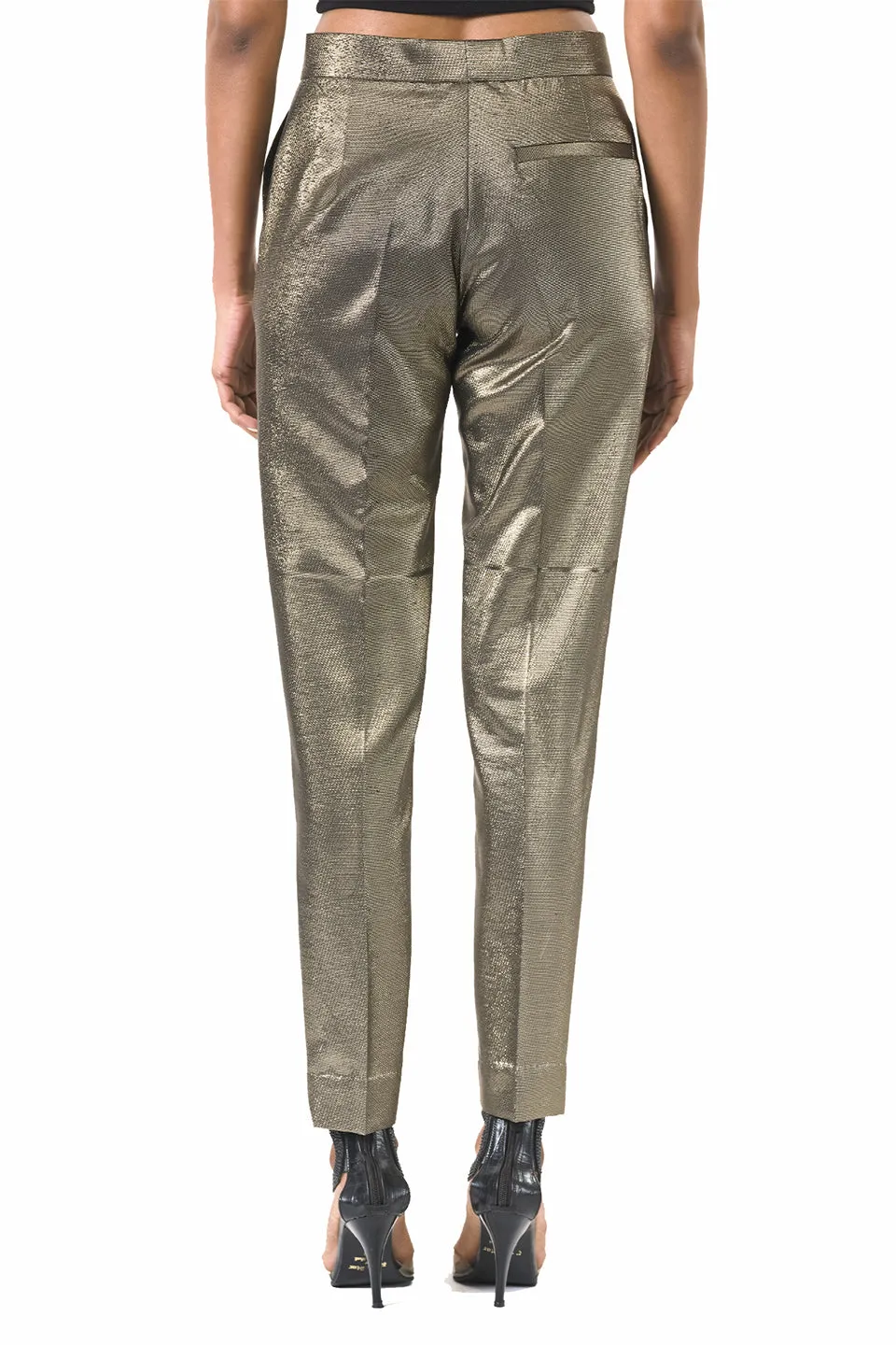 Gold Tailored fit trousers