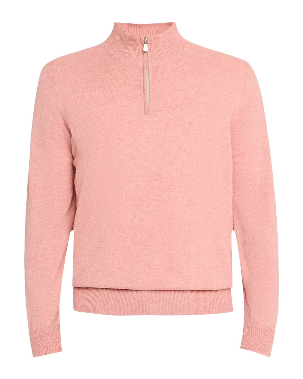 Grapefruit Quarter Zip Sweater