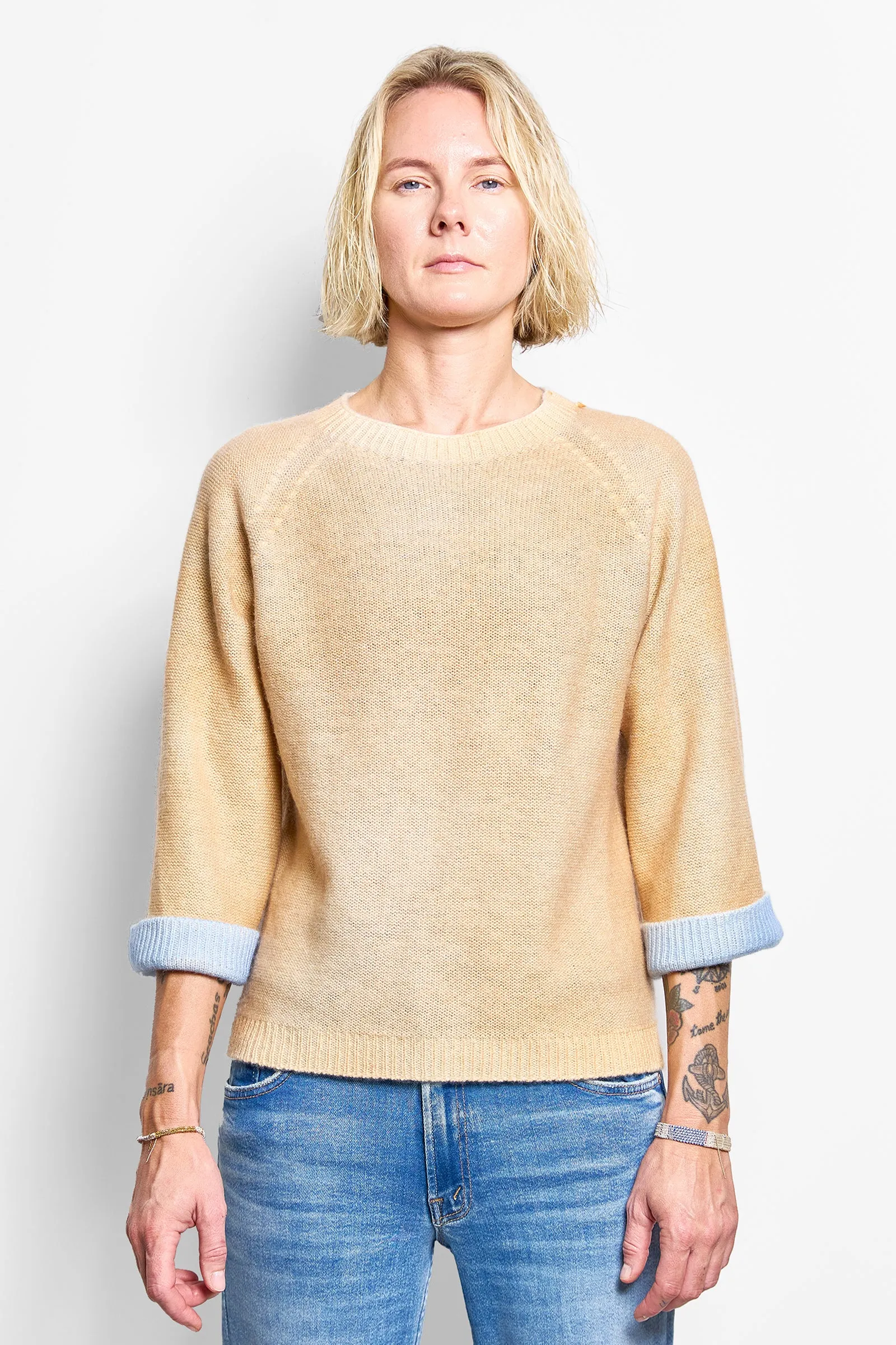 GS cashmere reversible jumper