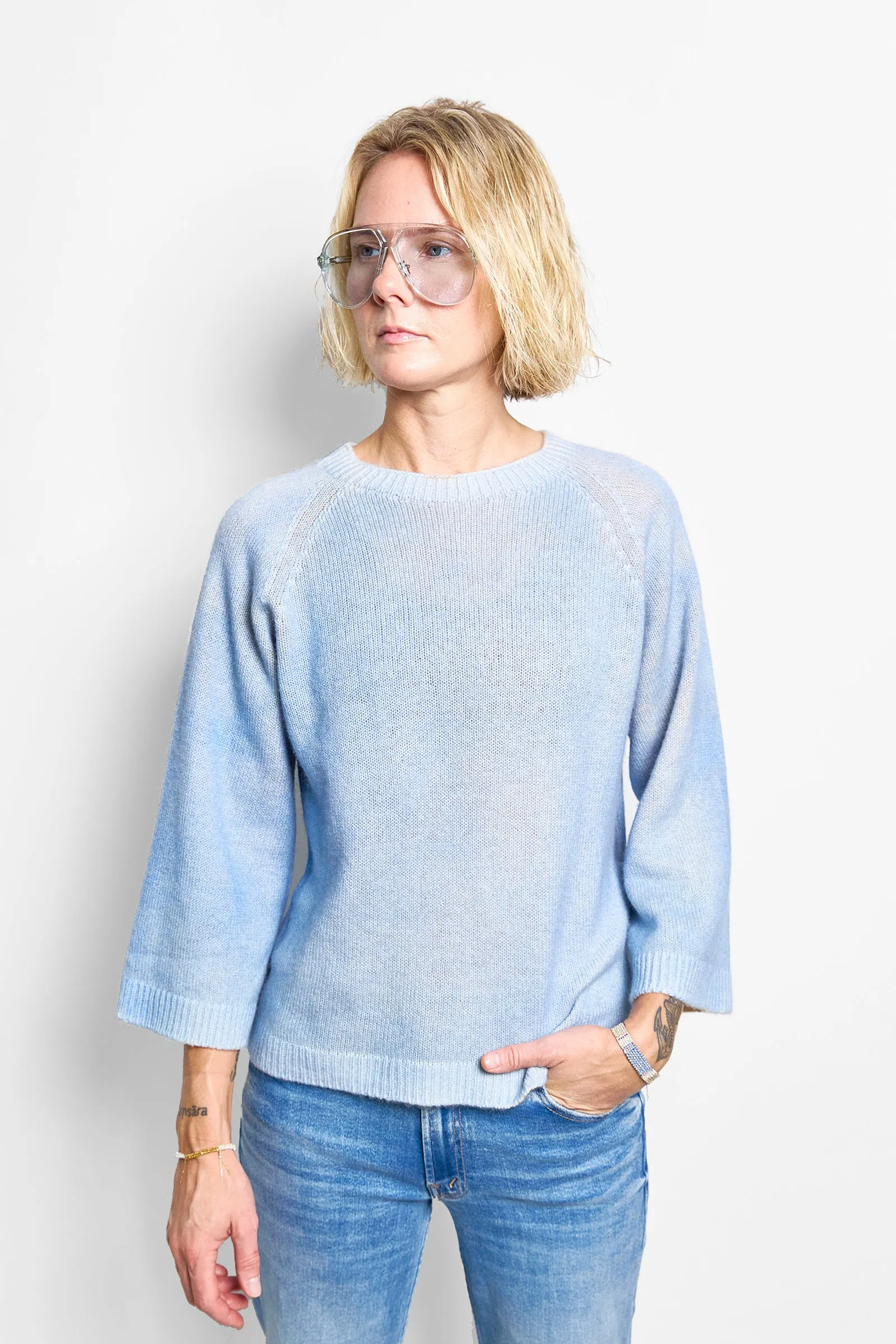 GS cashmere reversible jumper