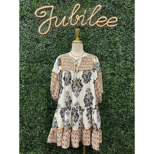 Hadley Boho Floral Babydoll Dress
