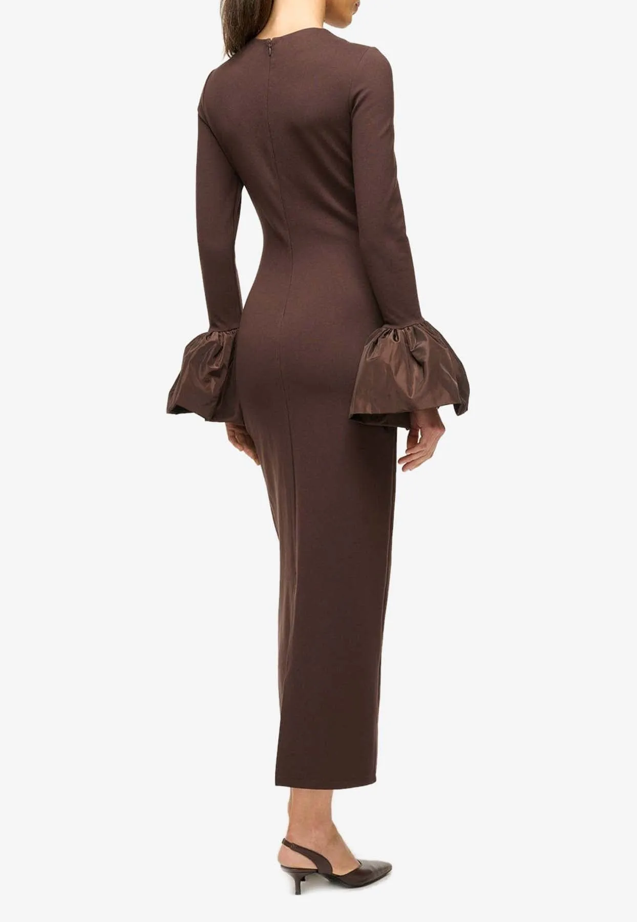 Hawthrone Long-Sleeved Midi Dress