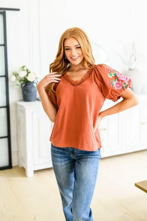 Hazel Blues® | Luisa Embroidered Blouse