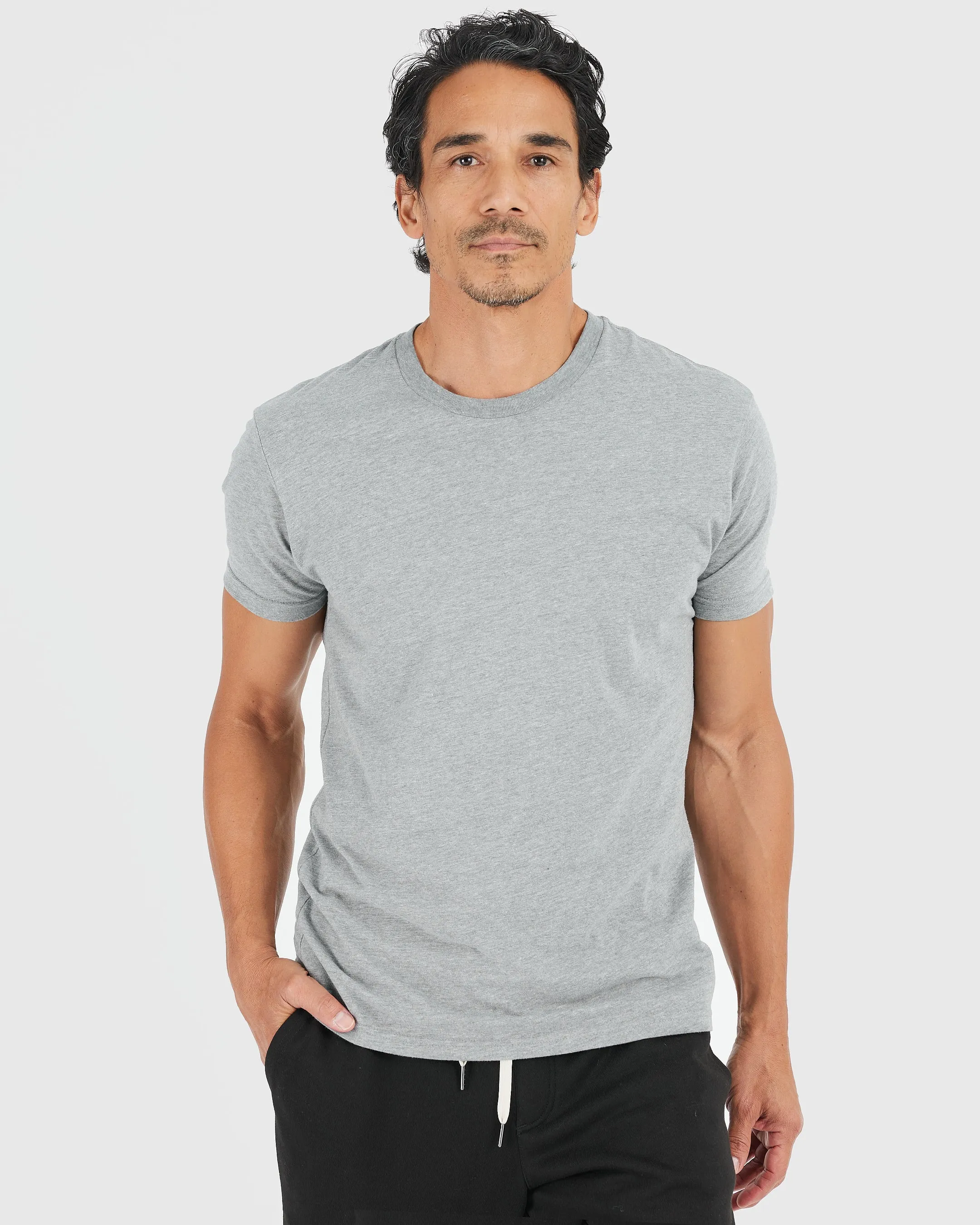 Heather Gray Crew Neck 3-Pack