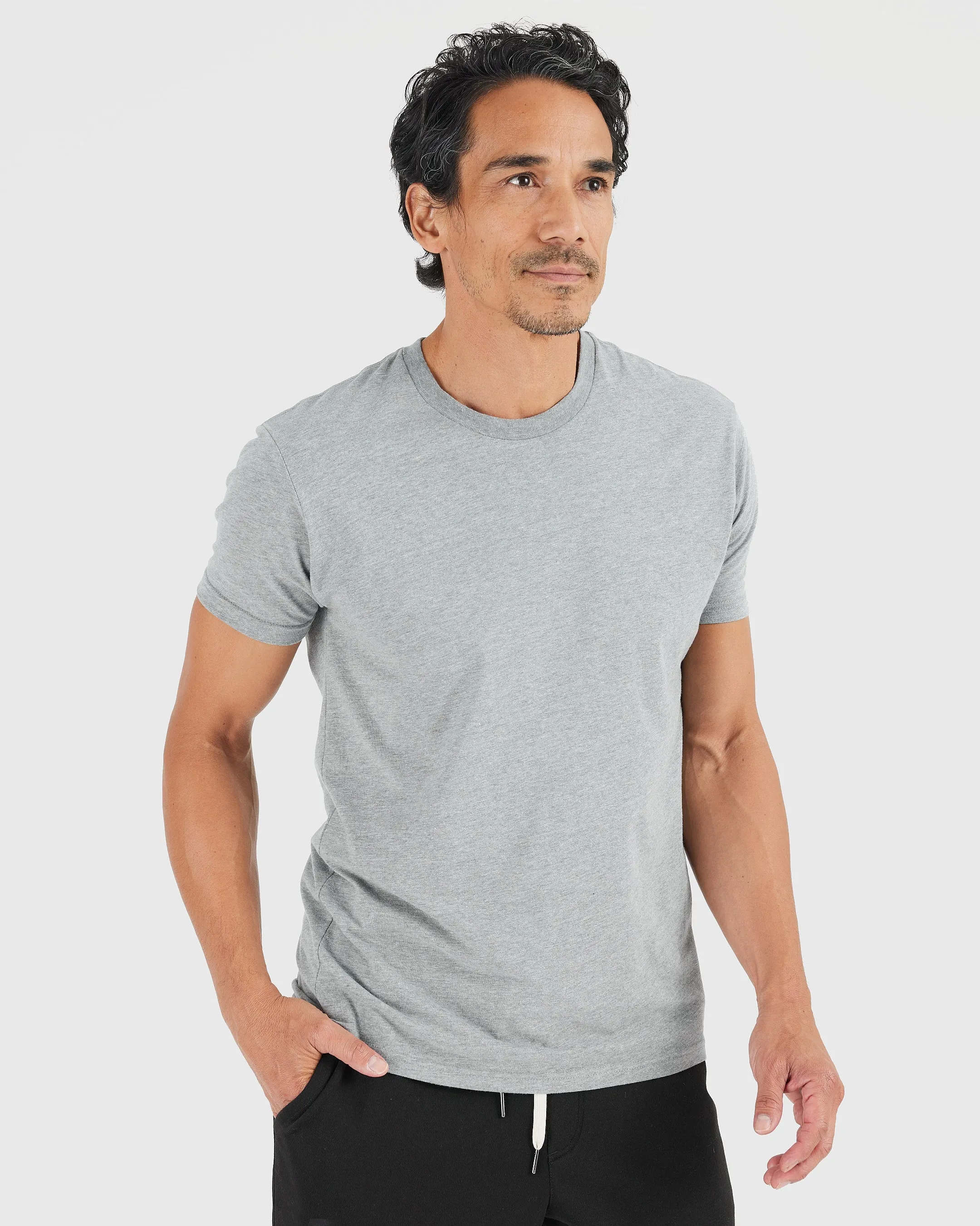 Heather Gray Crew Neck 3-Pack
