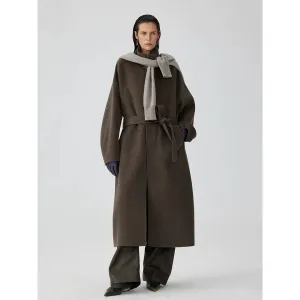 High-Neck Wool Coat