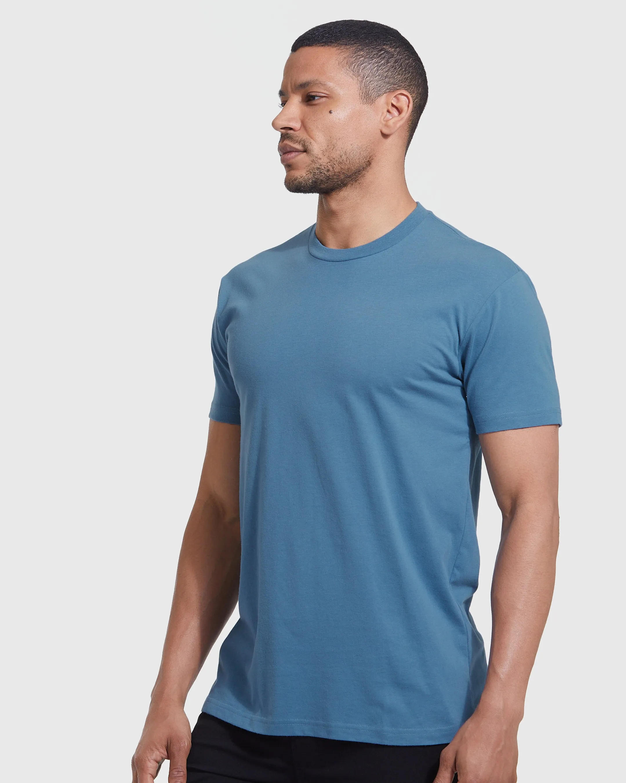 Indigo Short Sleeve Crew Neck Tee