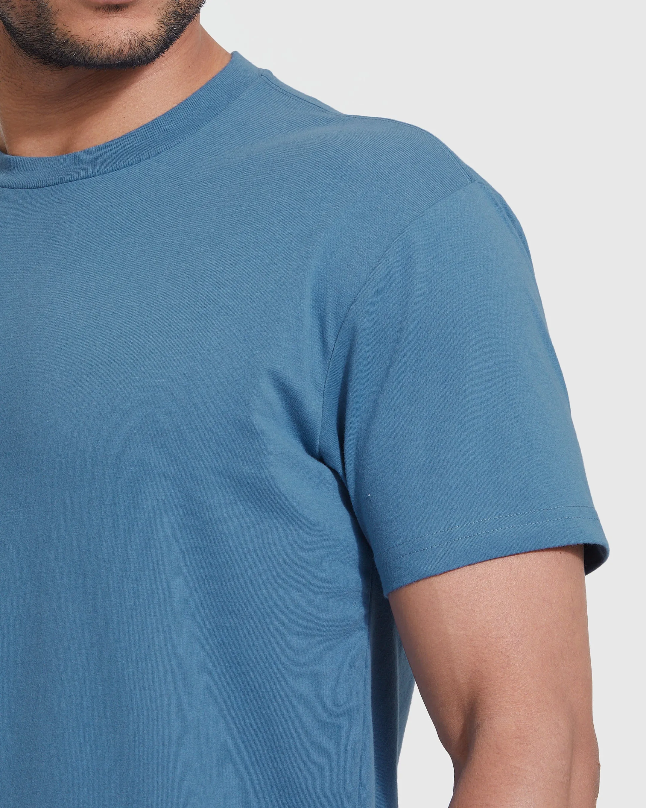 Indigo Short Sleeve Crew Neck Tee