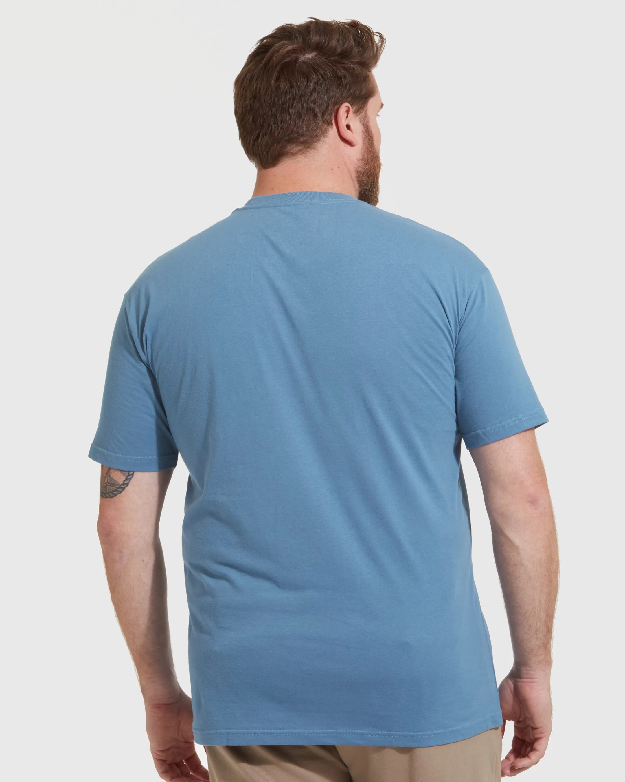 Indigo Short Sleeve Crew Neck Tee