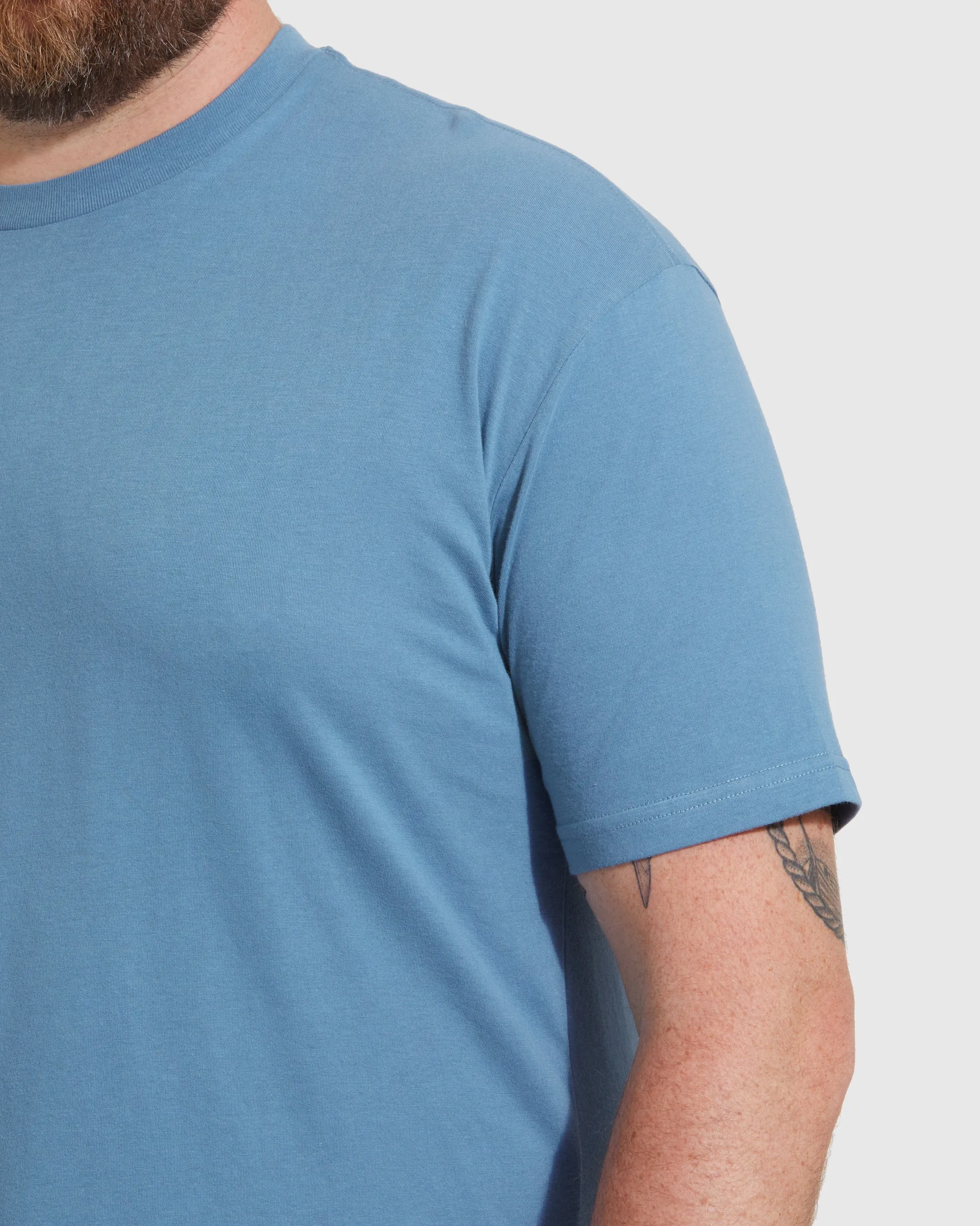 Indigo Short Sleeve Crew Neck Tee