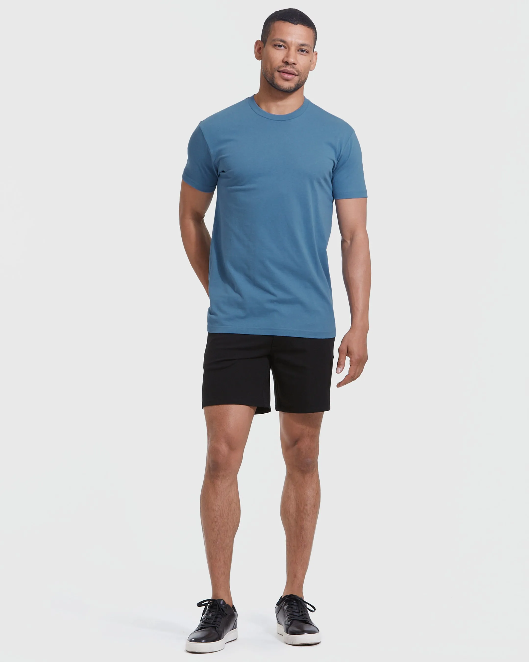Indigo Short Sleeve Crew Neck Tee