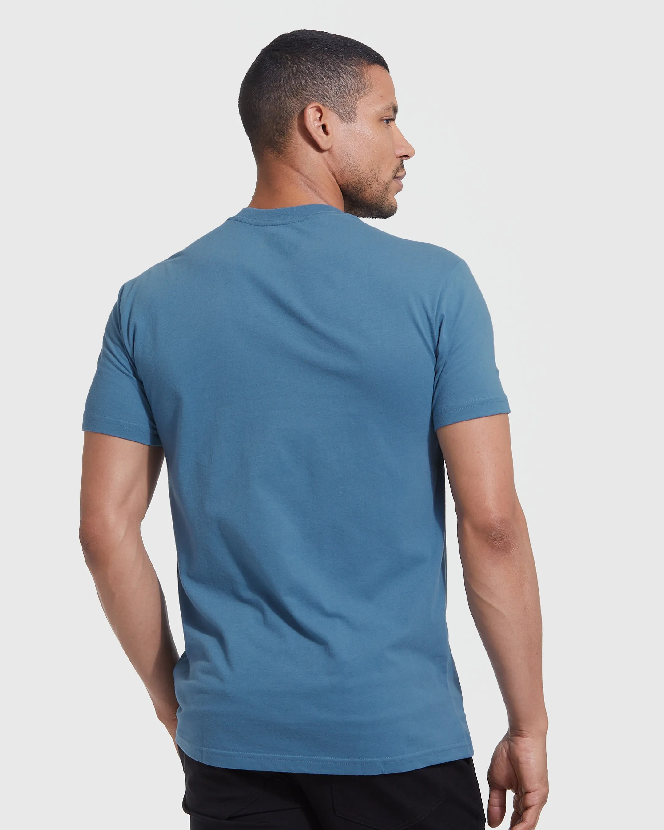 Indigo Short Sleeve Crew Neck Tee