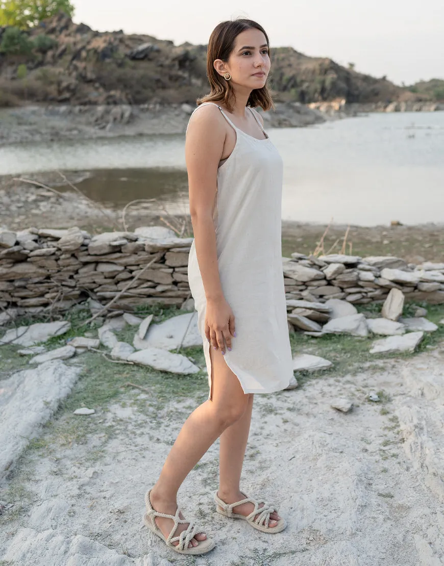 Ivory Cream Slip Dress