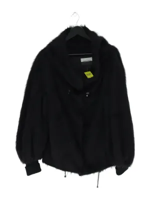 Jaeger Women's Jacket M Black Wool with Cotton