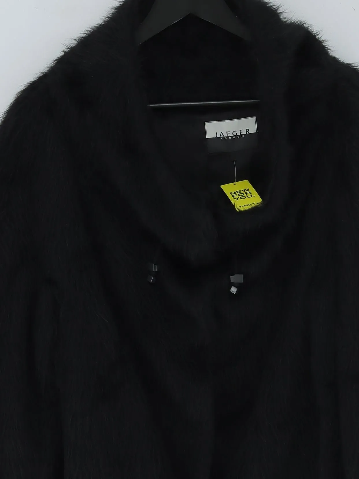 Jaeger Women's Jacket M Black Wool with Cotton