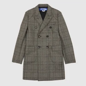 Junya Watanabe Man Glencheck Double Breasted Coat