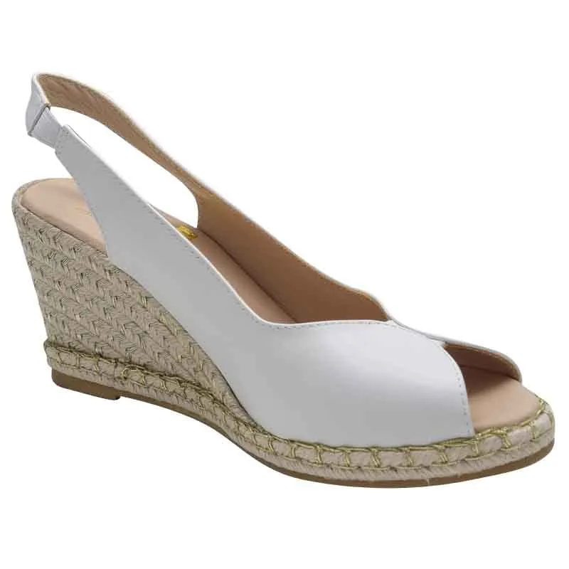 Kate Appleby White Wedge Sandal - Tregele
