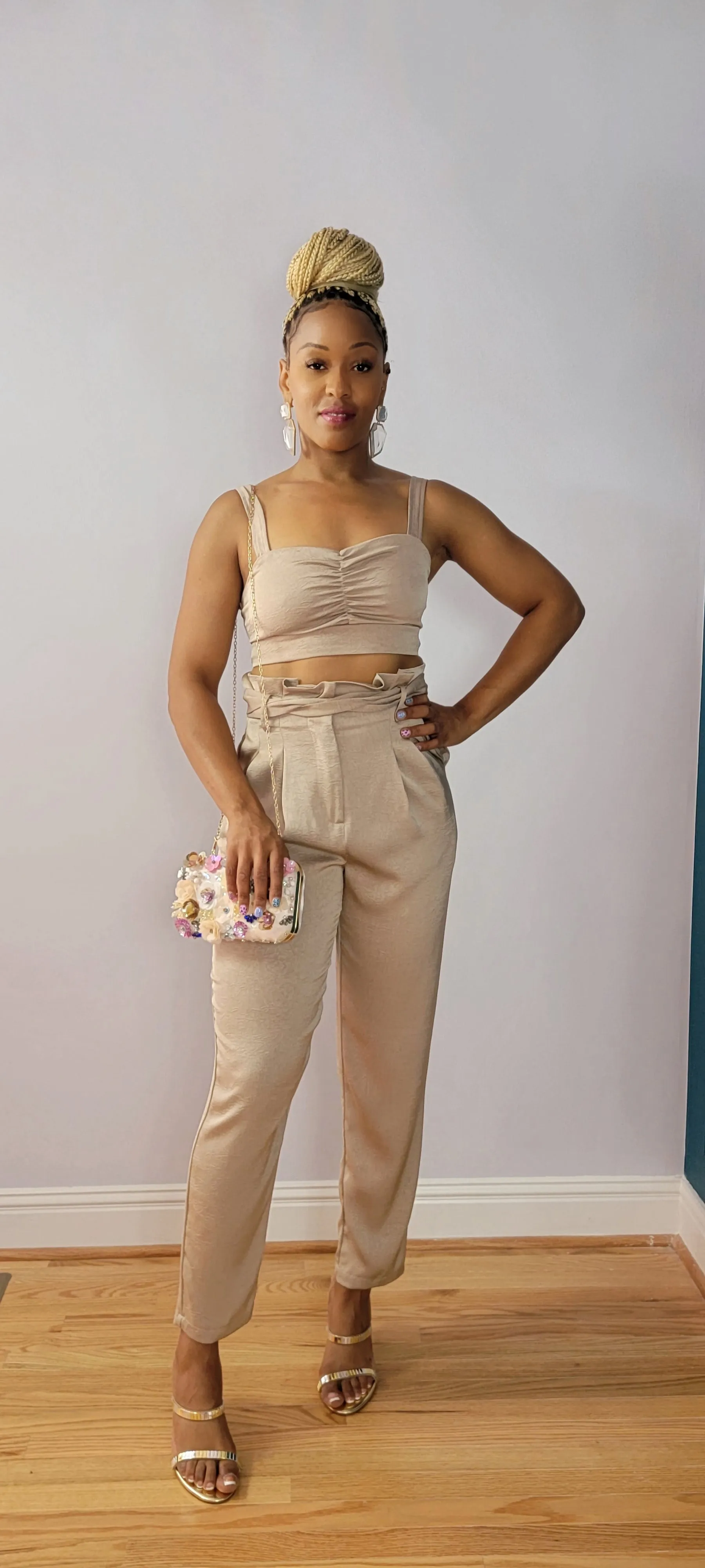 Kiss 💋Me More Paperbag Waist Detail Pants