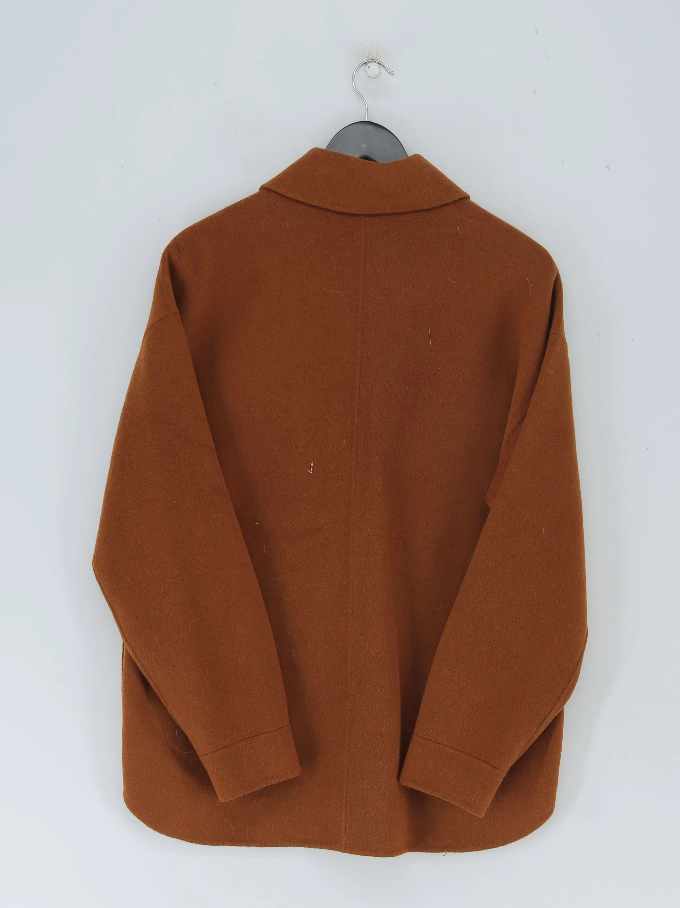 La Redoute Women's Jacket UK 12 Brown Wool with Polyester