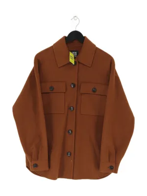 La Redoute Women's Jacket UK 12 Brown Wool with Polyester