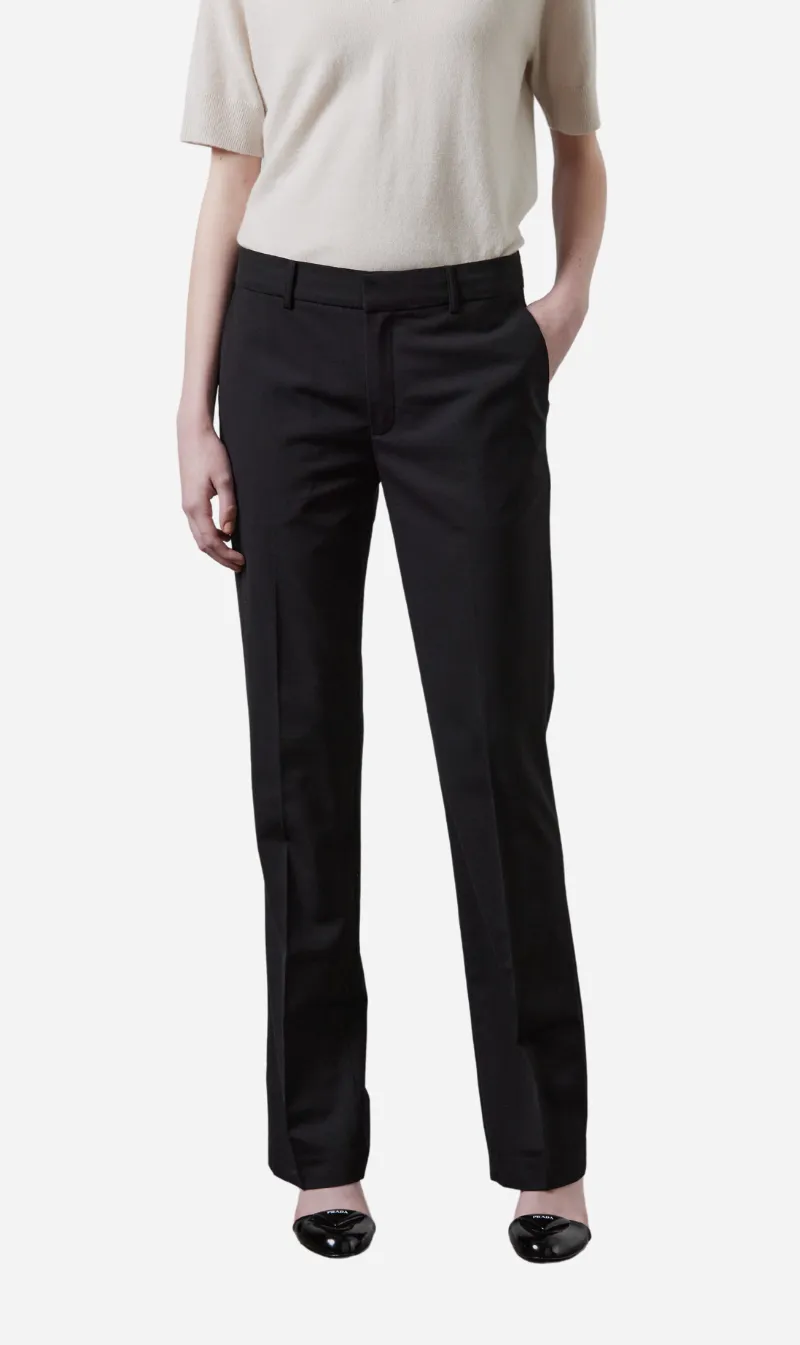 Laing | Bronson Mid Rise Split Hem Pant - Black