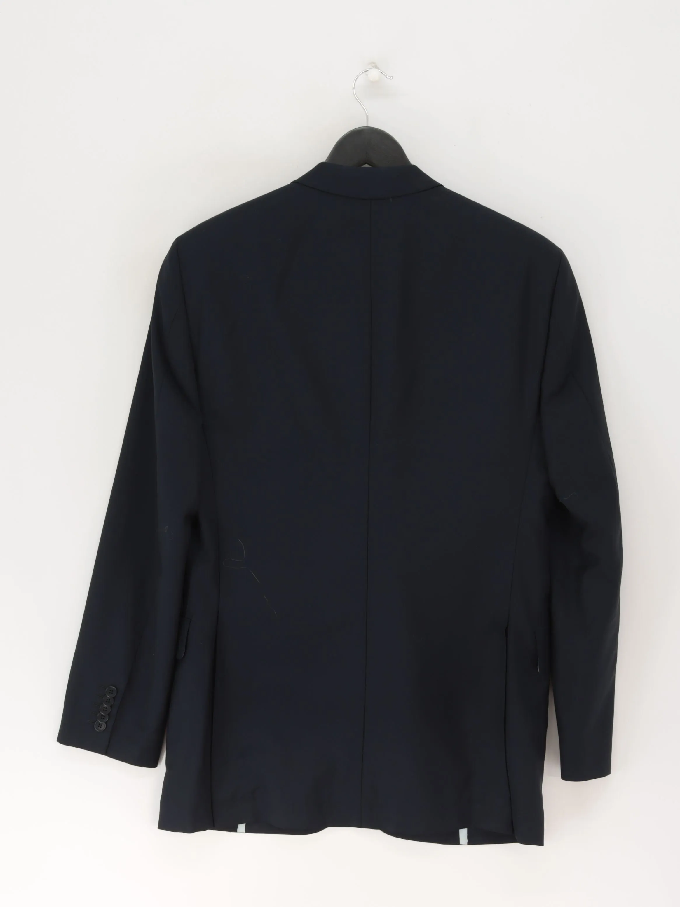 Linea Men's Blazer L Blue Wool with Mohair