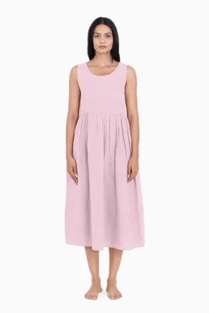 Linen Achill Dress-Petal Pink