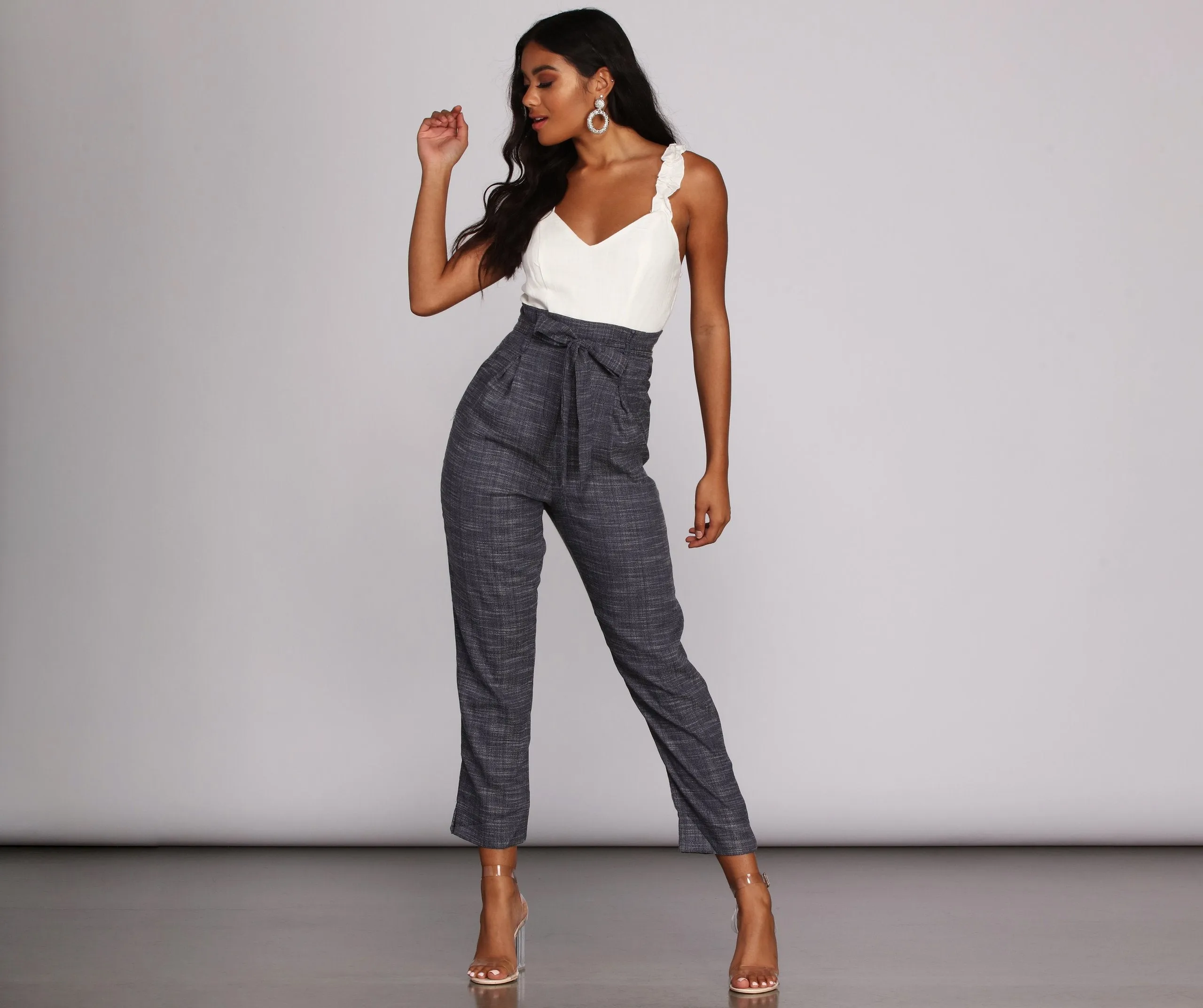 Live In Linen Ruffle Jumpsuit