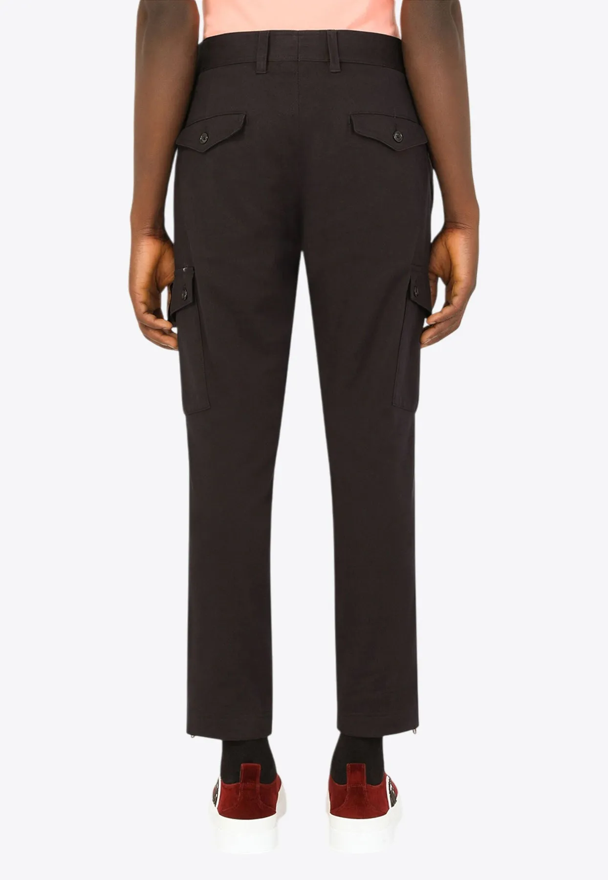 Logo Patch Tailored Cargo Pants