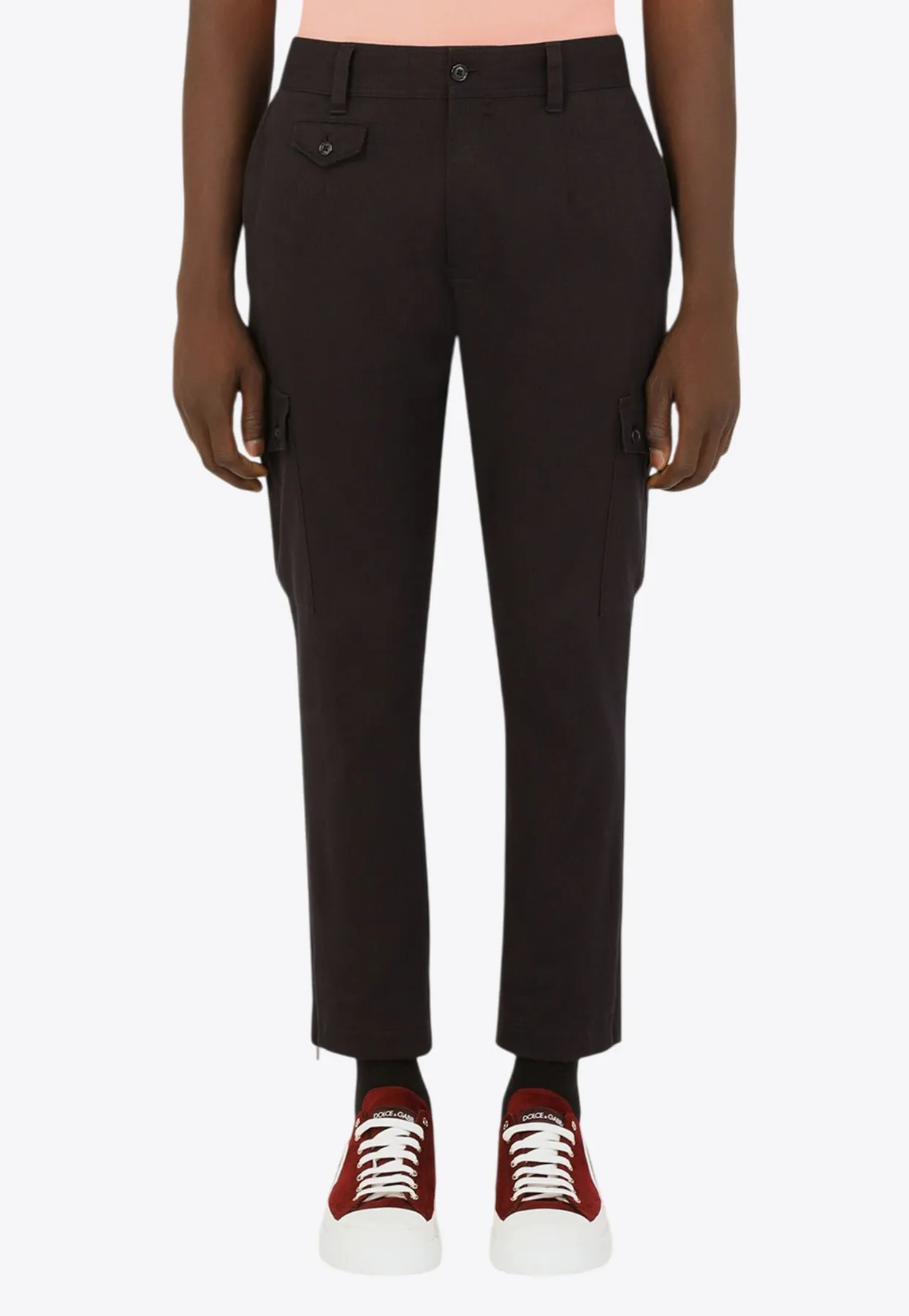 Logo Patch Tailored Cargo Pants