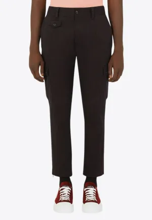 Logo Patch Tailored Cargo Pants