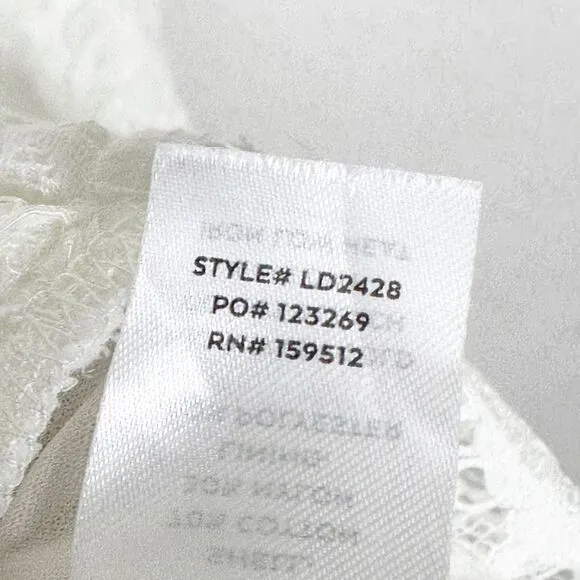 Lulu’s Always Gorgeous White Lace High-Low Midi Dress