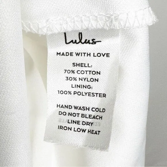 Lulu’s Always Gorgeous White Lace High-Low Midi Dress