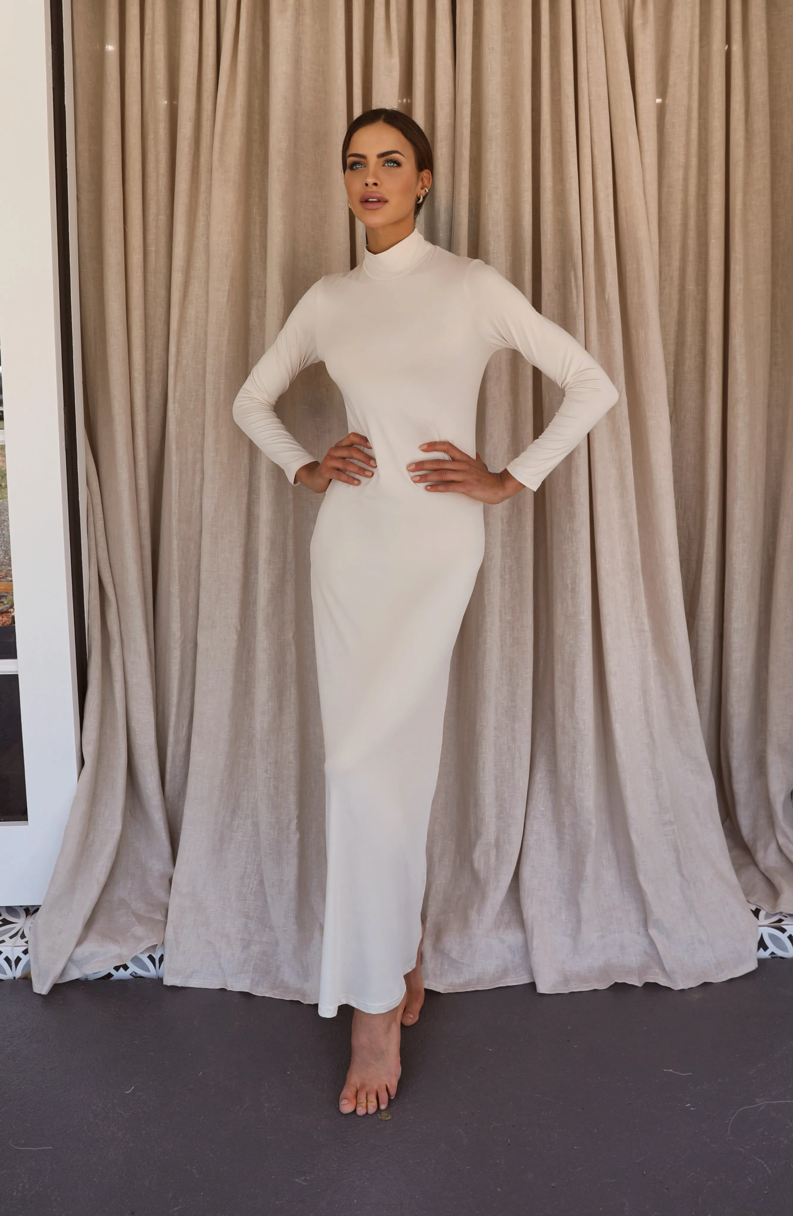 Luxe Slip Dress Sand