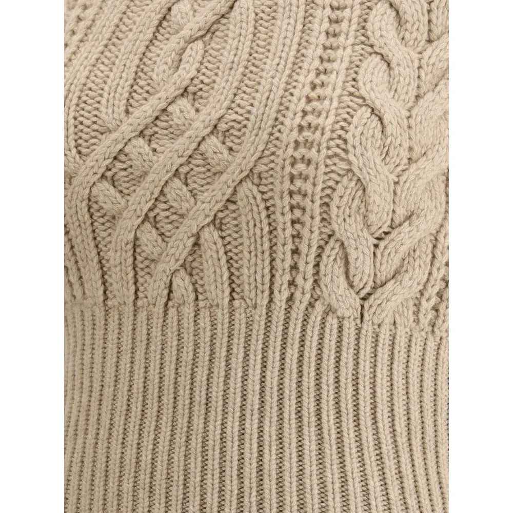 Magda Butrym Braided Turtleneck Top